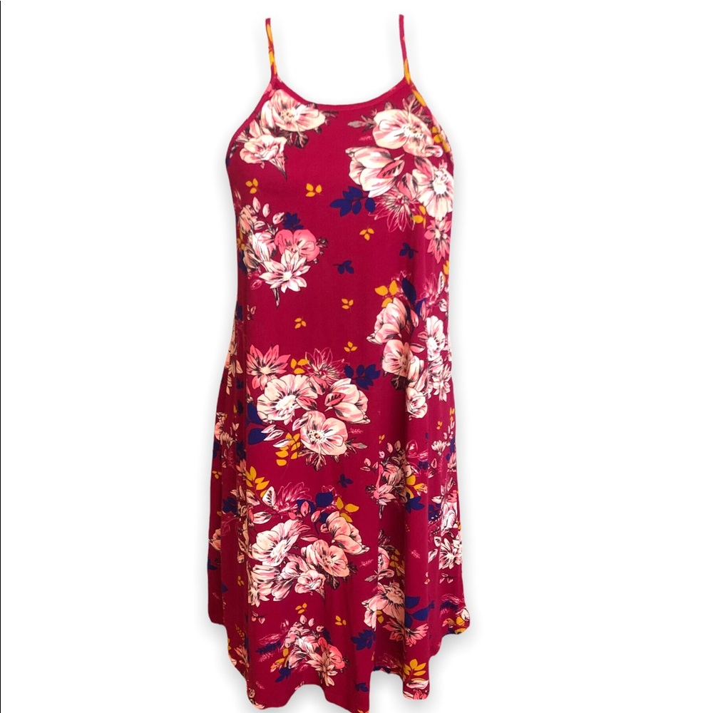 NWT French Grey | Floral Racerback A-Line Dress | size S